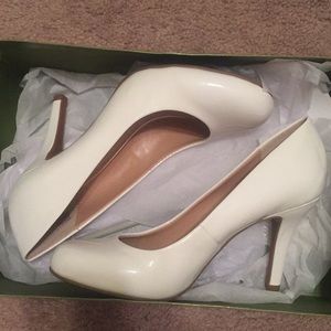 White high heels